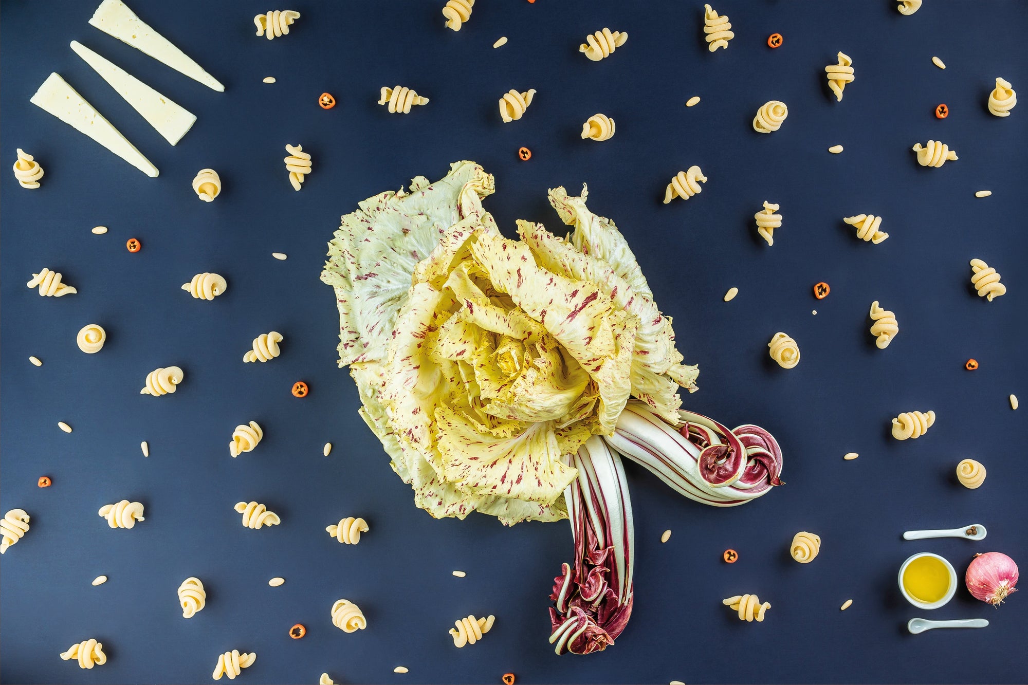 Trottole con radicchio e Asiago