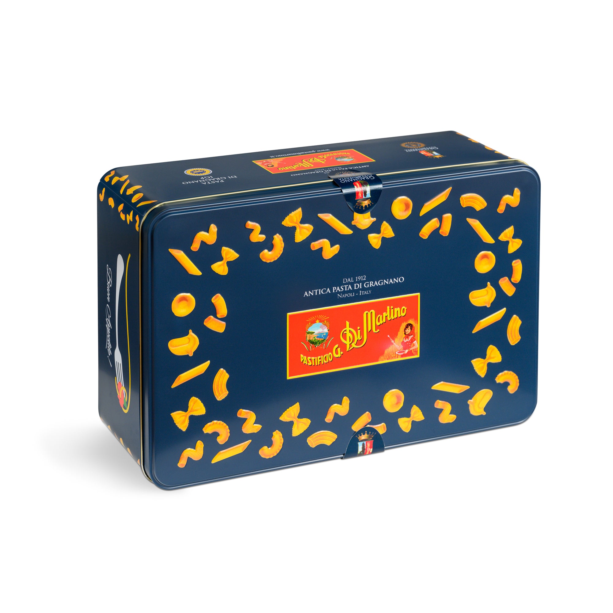 Blue Pasta tin box (classic + special shapes)