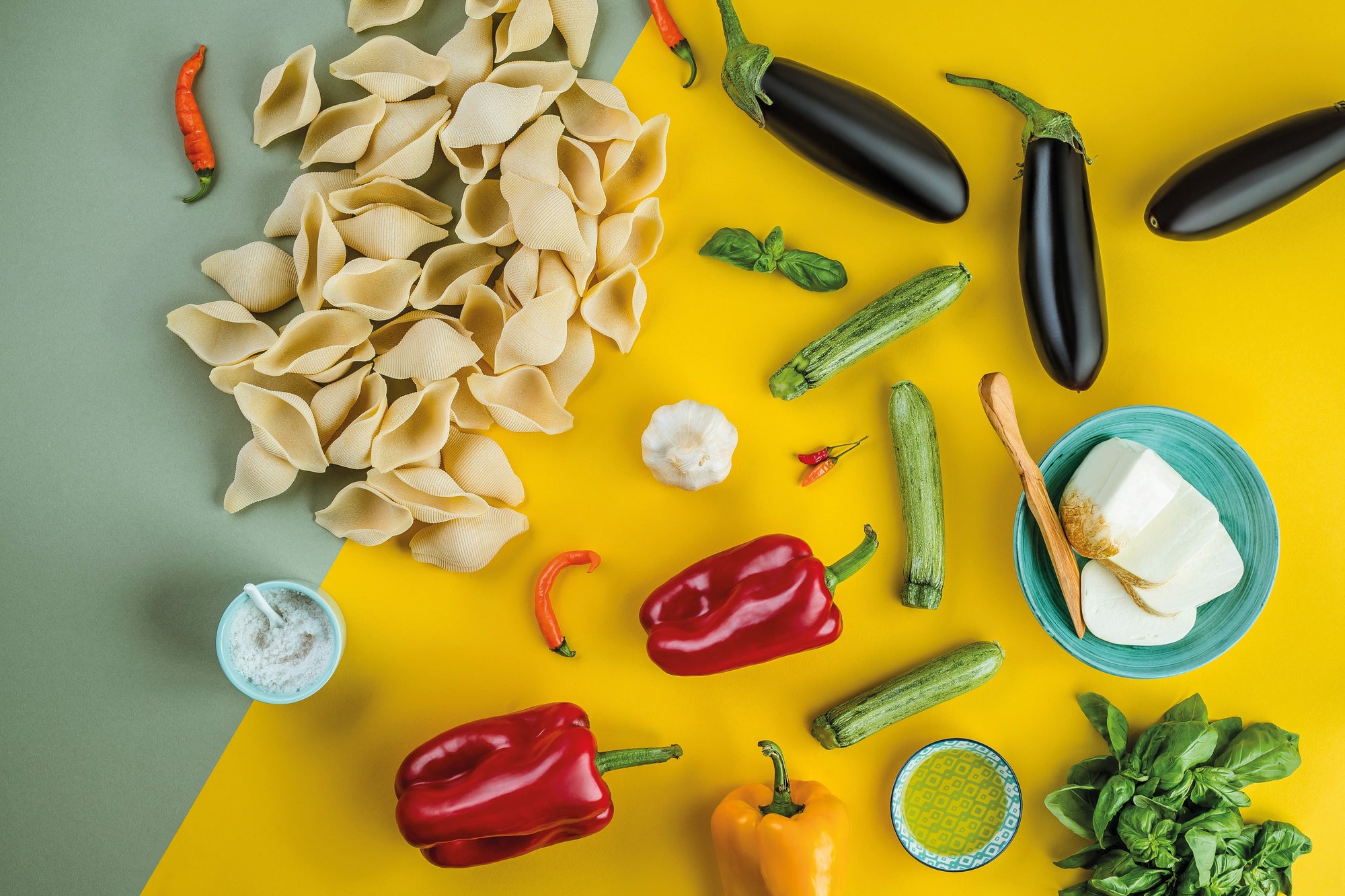 Conchiglioni Rigati al forno all’ortolana con provola affumicata