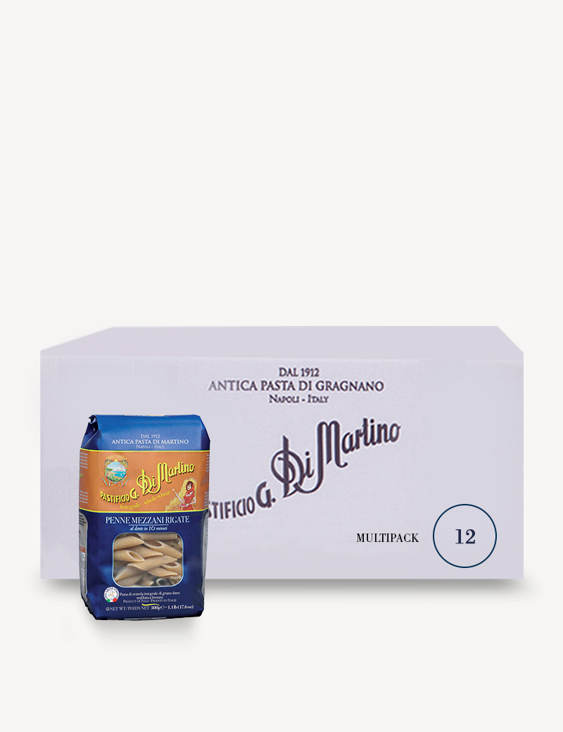 Penne Mezzani Rigate Wholewheat-Bio